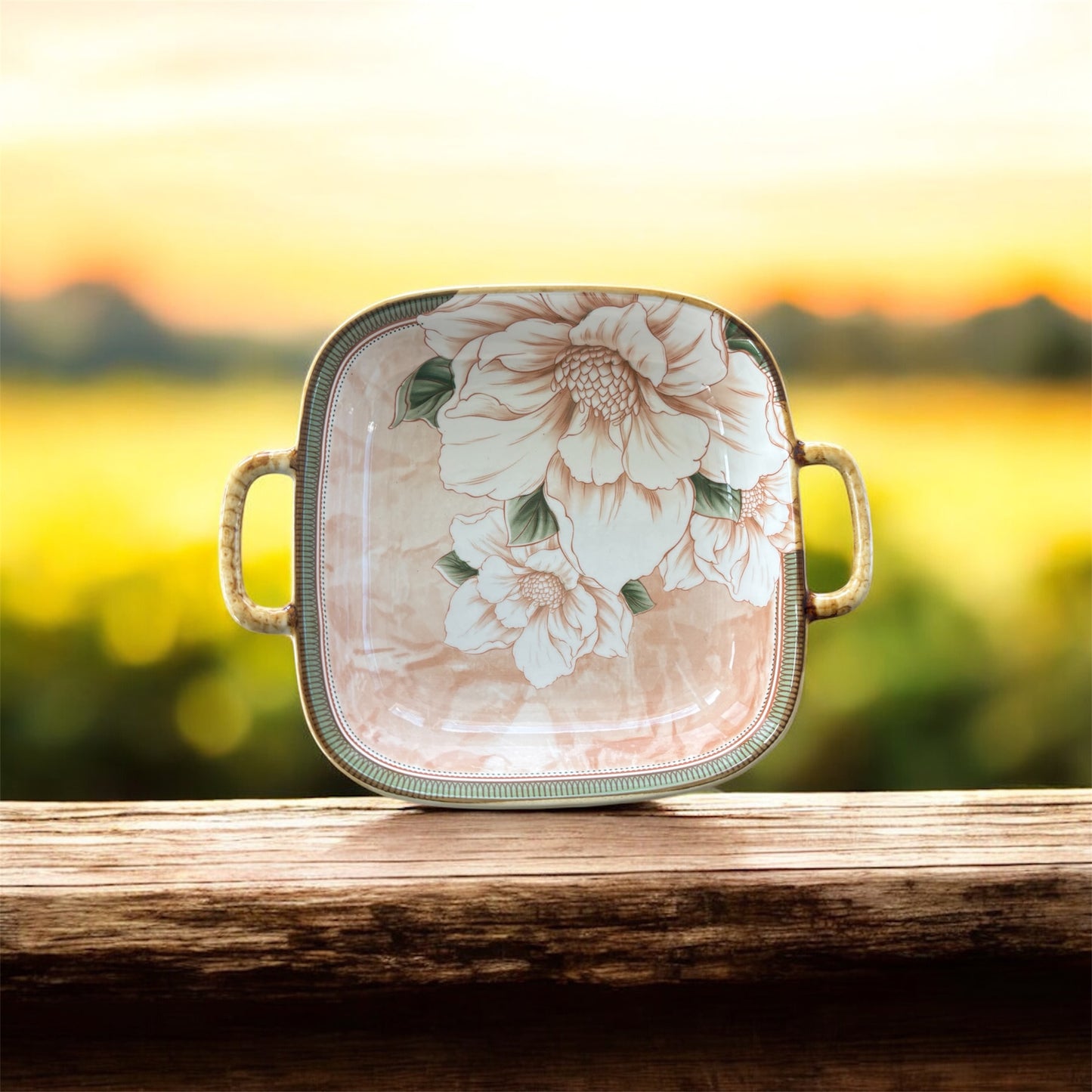 7.75-inch double- eared square bowl