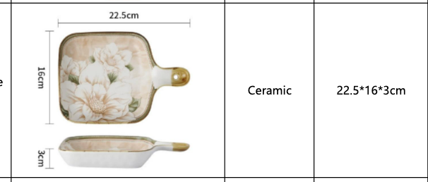 9-inch single-handle baking plate