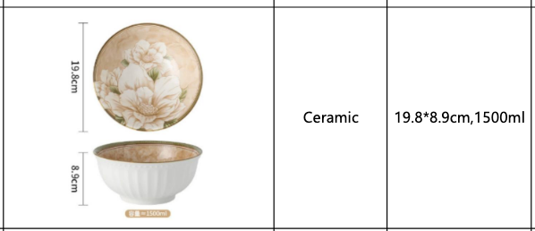 8-inch soup bowl