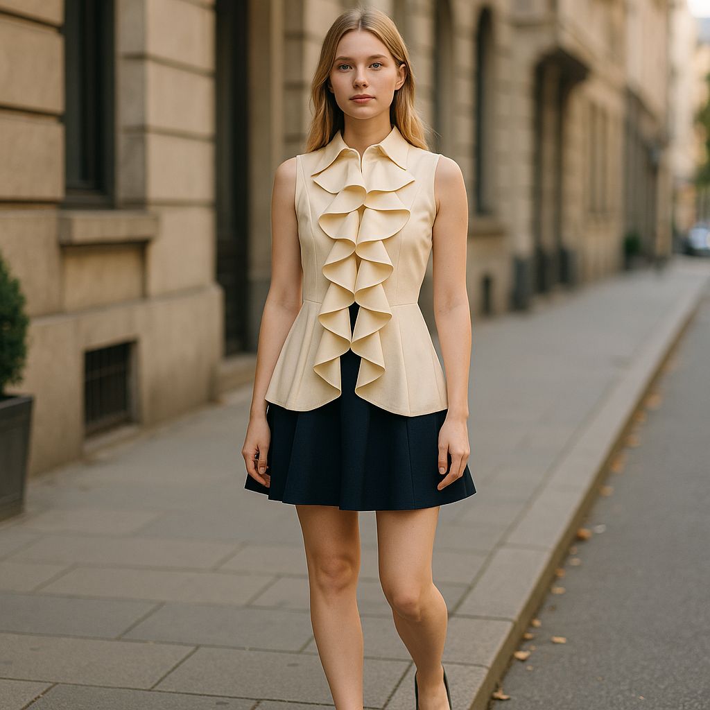 Two-piece dress-Seelvless