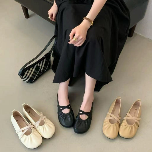 Mary Jane Shoes Women's Shoes Round Toe Plus Size Women's Shoes Bow Silk Satin Ballet Flats Spring/autumn Flats Women Shoes