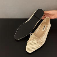 artemis by DIANA pointed toe ribbon Mary Jane flat