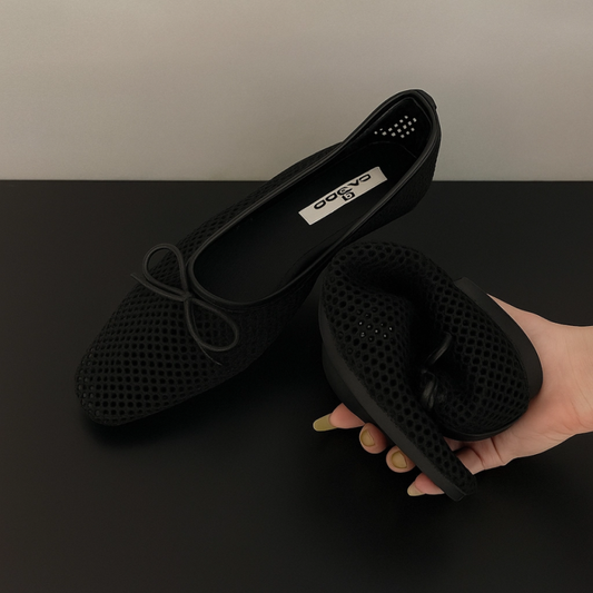 artemis by DIANA pointed toe ribbon Mary Jane flat shoes